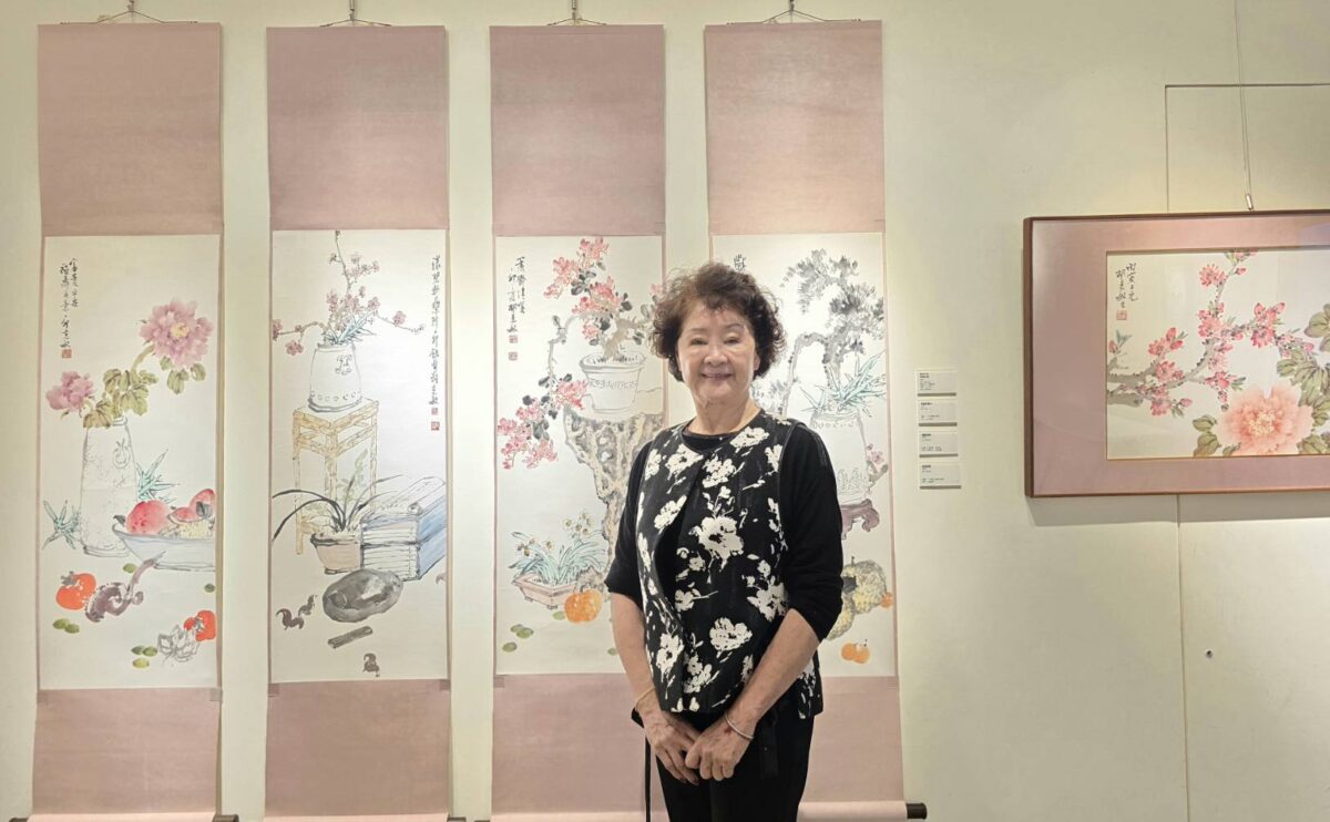 承續兩代情  再創新畫境  李中華藝術生命展現淬煉風華  為胡克敏紀念畫作延伸豐沛底蘊  體悟堅忍  隨緣自在