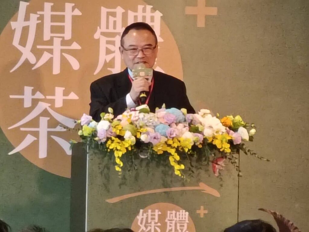 ▲故宮院長蕭宗煌致詞時說明故宮百年的時代風華與正向意義。(記者 辛澎祥/攝)