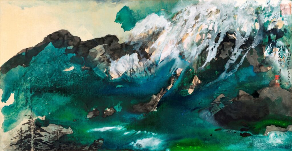 張大千《伊吾閭瑞雪圖》於史博館「藏珍—清翫雅集卅周年慶收藏展」呈現