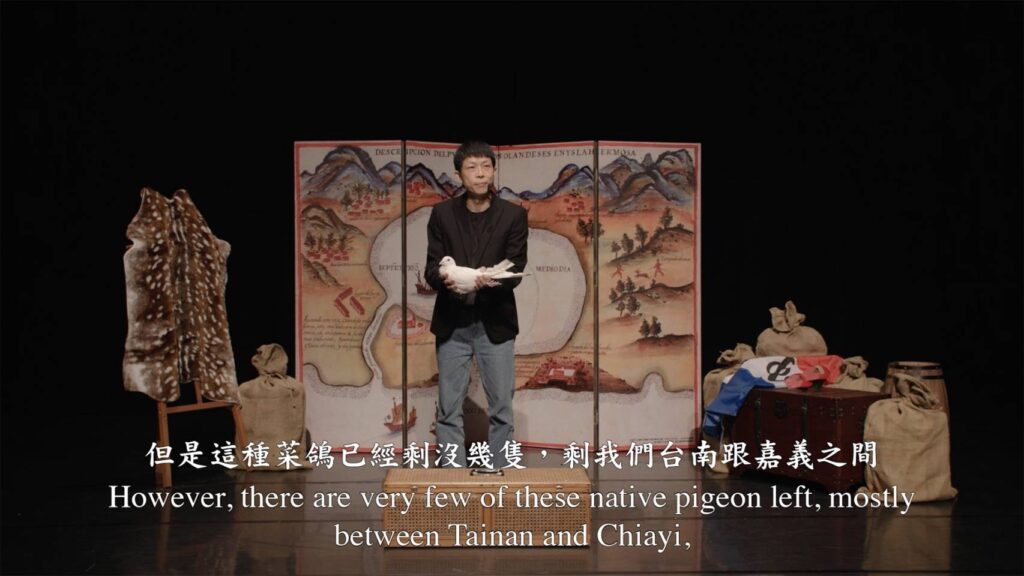▲李立中演出臺語作品「蓬塔努斯與大港」。(圖/C-LAB 提供)