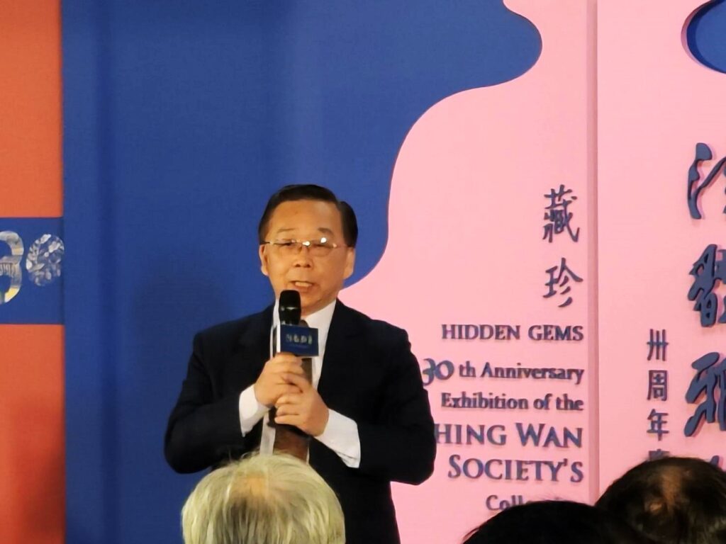 國立歷史博物館館長洪世佑致詞。（記者 陳安婷/攝）