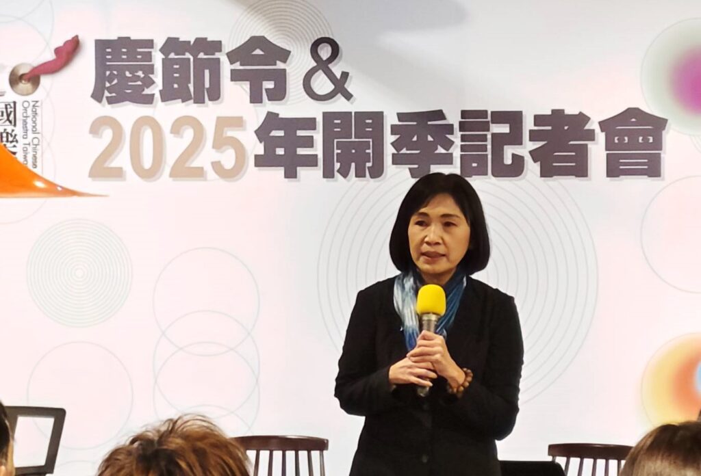 傳藝中心主任陳悅宜致詞。（記者 陳安婷/攝）