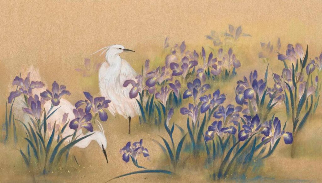 ▲清流畫會會員作品呈現色彩描繪的天然靈動感。(圖/南投文化局 提供)