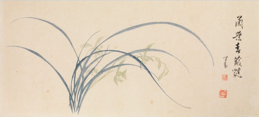 史博館與東京大學綜合研究博物館合作「臺灣蘭花百姿」策展計畫，暑假在臺北將展出史博館藏溥心畬《蘭》。（圖/史博館提供）