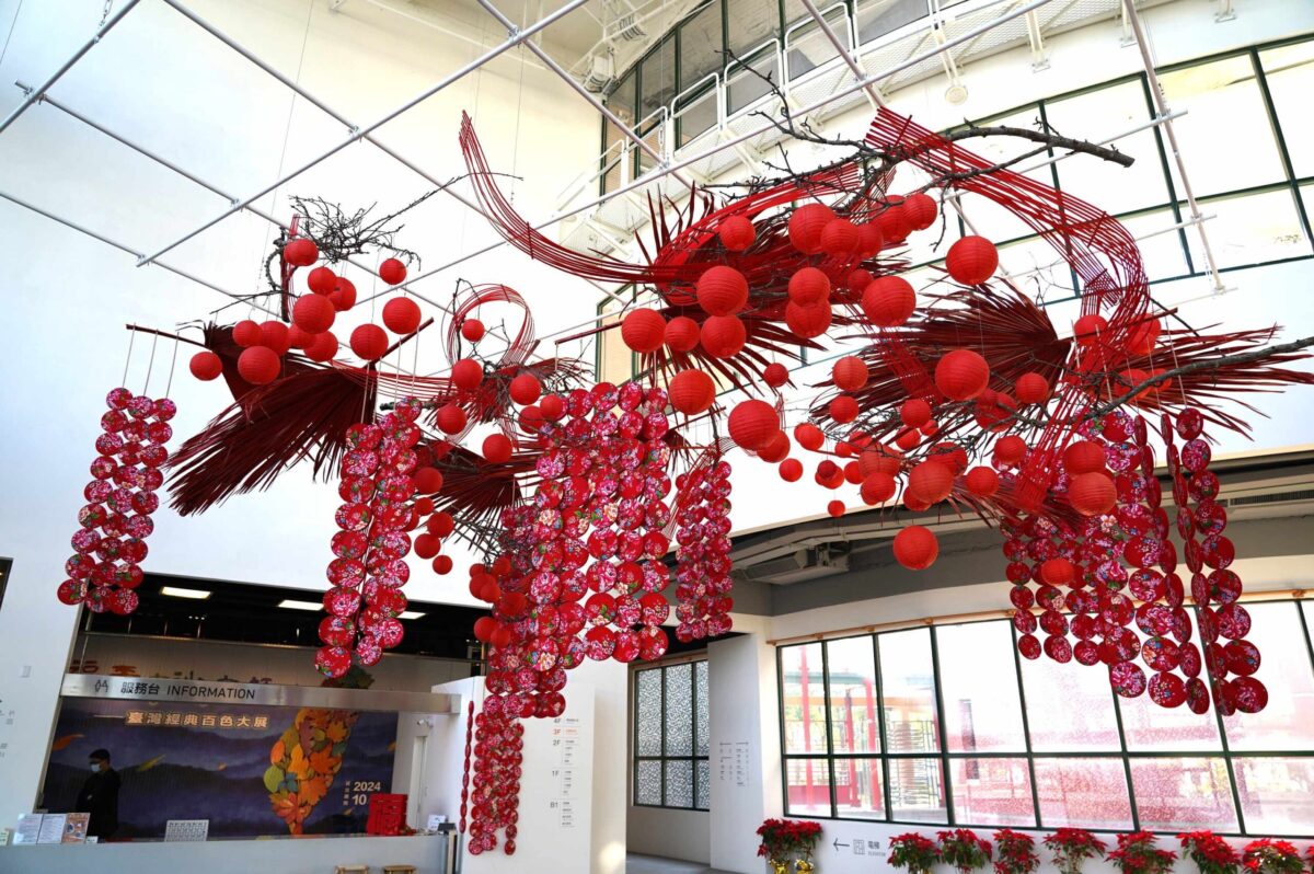霸王棕櫚葉創意花藝迎新年   纖博館初四發送限量福袋和提燈