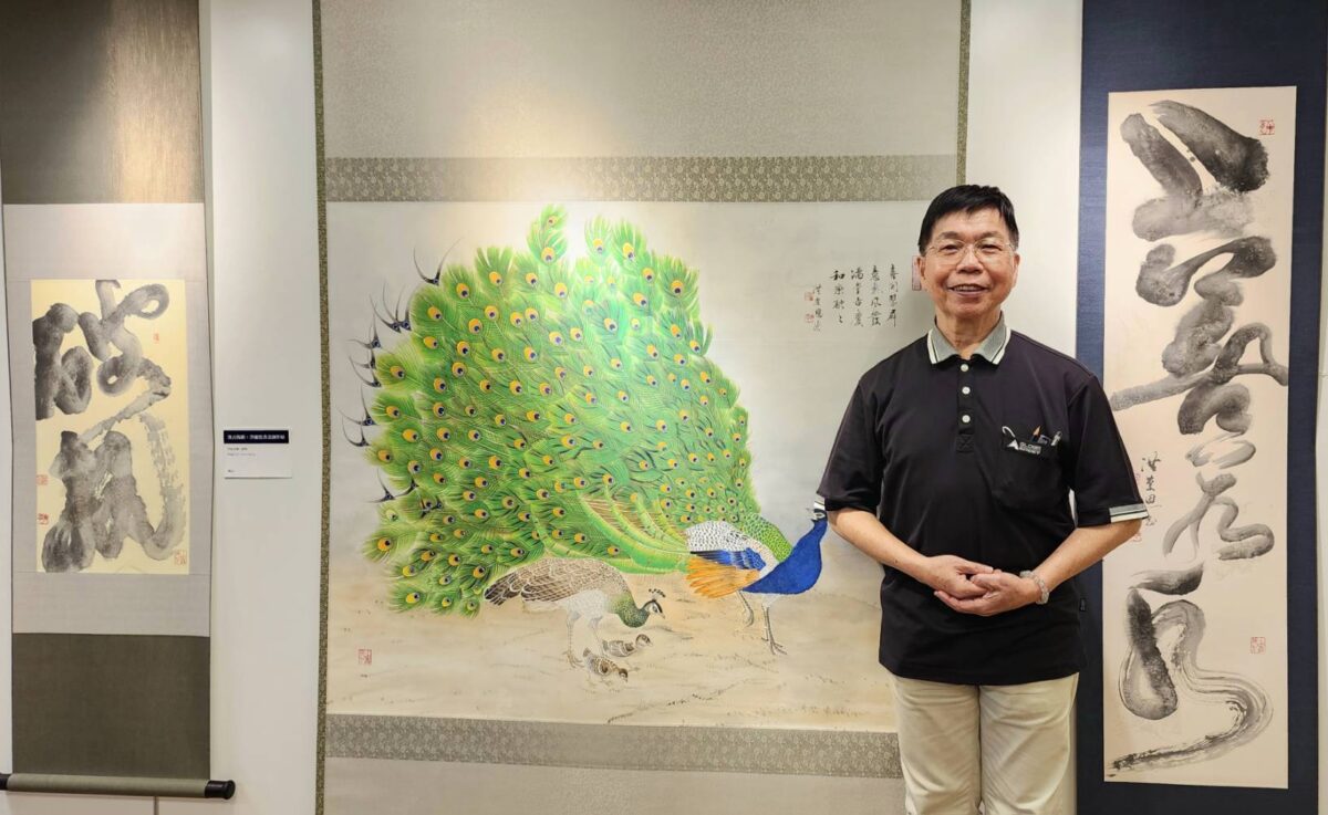 弘法利生  汲古揚新  書畫家洪慶恩在深摯的文化底蘊中呈現作品的質美禪意