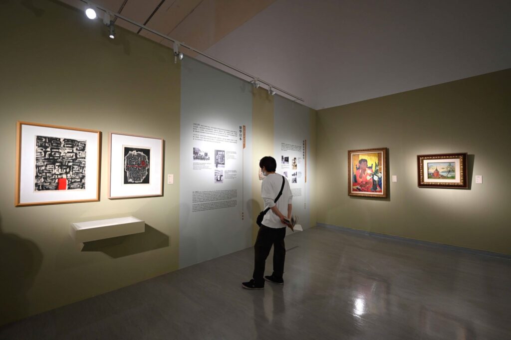「廖修平90大展」展場一隅。（圖/國美館提供）