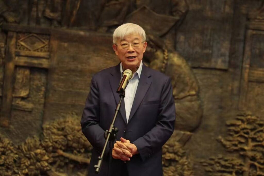 ▲石景宜博士博物館館長、香港漢榮書局有限公司總經理石國基致詞。(圖/石漢基 提供)