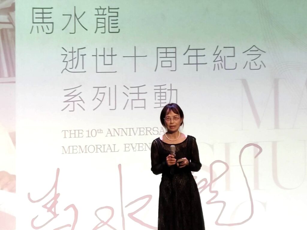 馬水龍夫人許子珍老師特別出席，感謝所有朋友的陪伴與支持。（記者 陳安婷/攝）