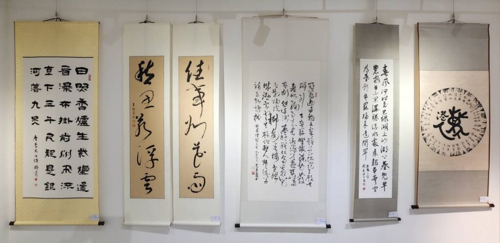 ▲中華婦女書會的會員作品聯展，呈現多元書體文藝兼備的特質，備受書界的高度肯定。（記者 辛澎祥/攝）