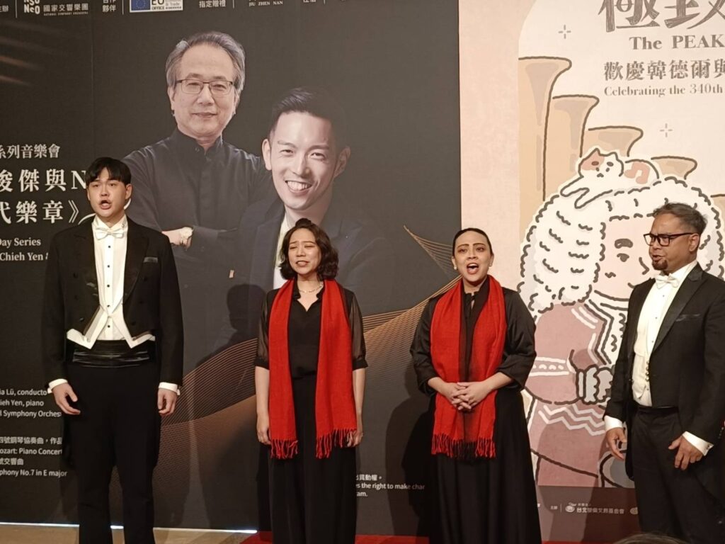 ▲臺北愛樂樂團音樂家的發佈會現場片段演唱情形。（記者 辛澎祥/攝）