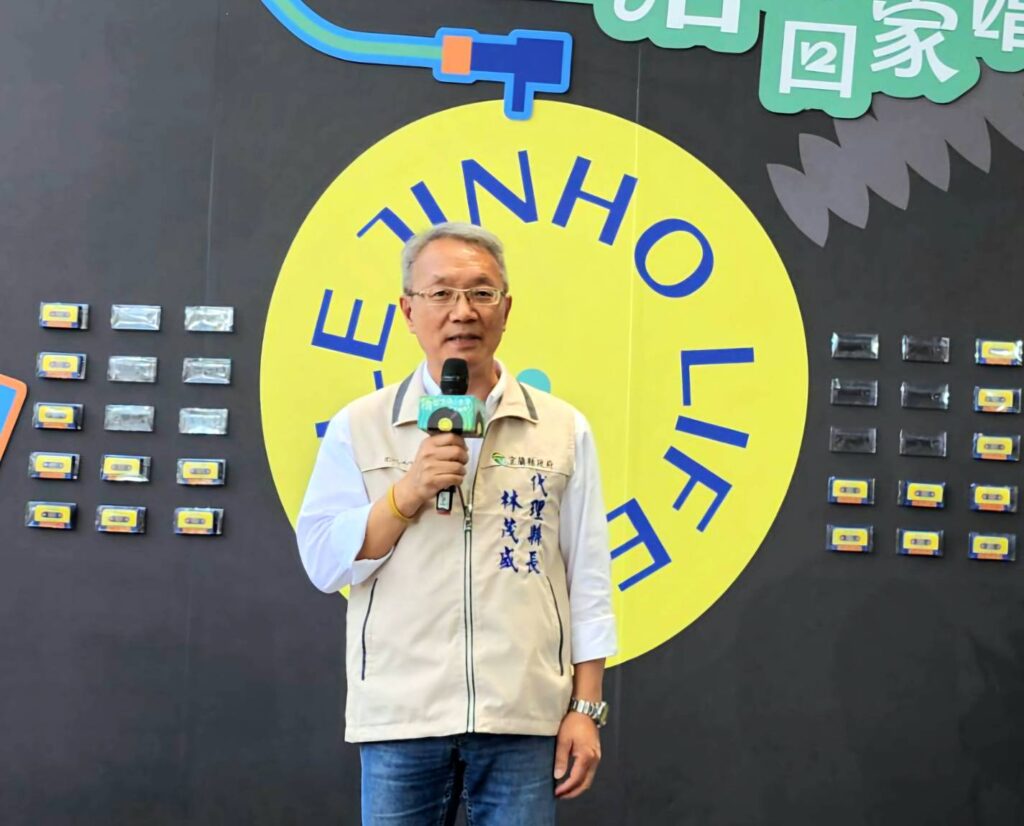 ▲宜蘭縣政府代理縣長林茂盛致詞時表達對敬好生活音樂節的高度期待。（記者 辛澎祥/攝）