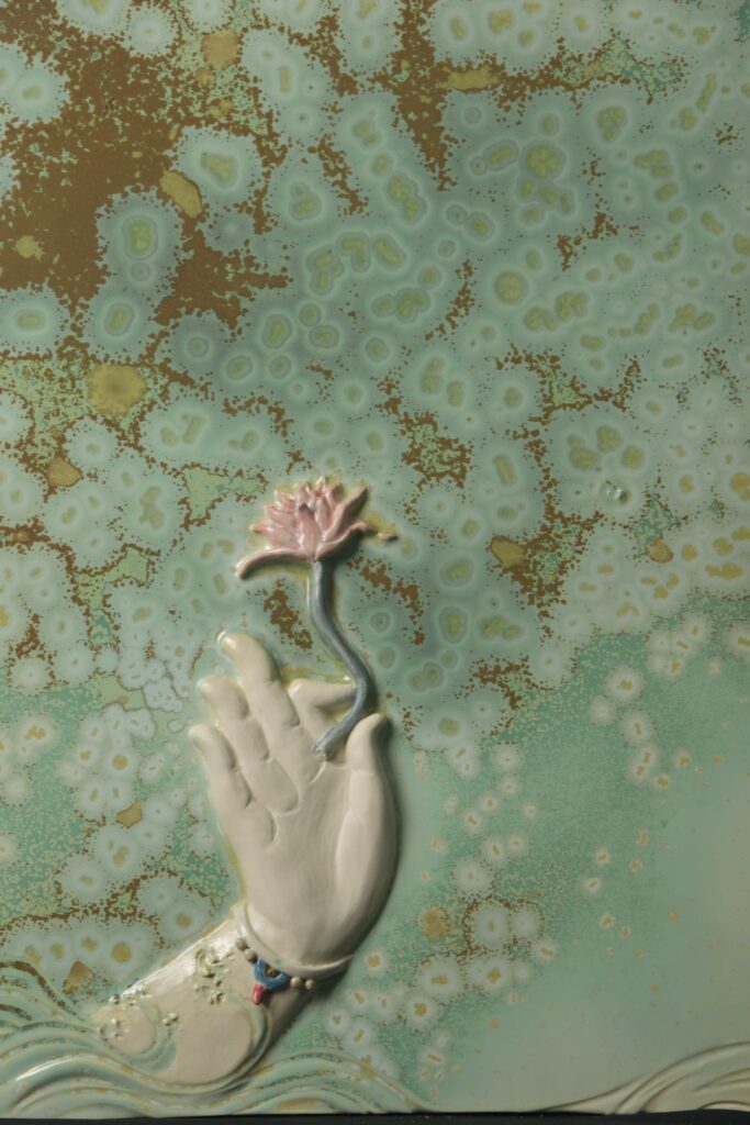 ▲林妙芳的創作思路仍見達觀哲思。（圖/南投文化局 提供）