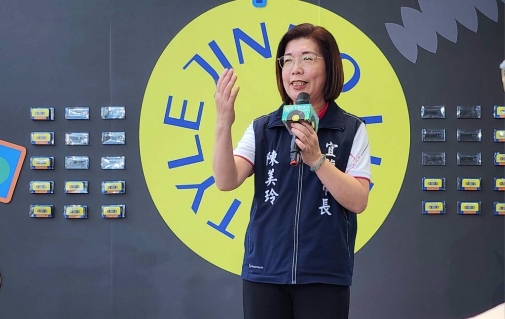 ▲宜蘭市市長陳美玲期待藉由節慶來唱歌，回家也闔家歡唱，將帶來對往日記憶的雅趣。（記者 辛澎祥/攝）