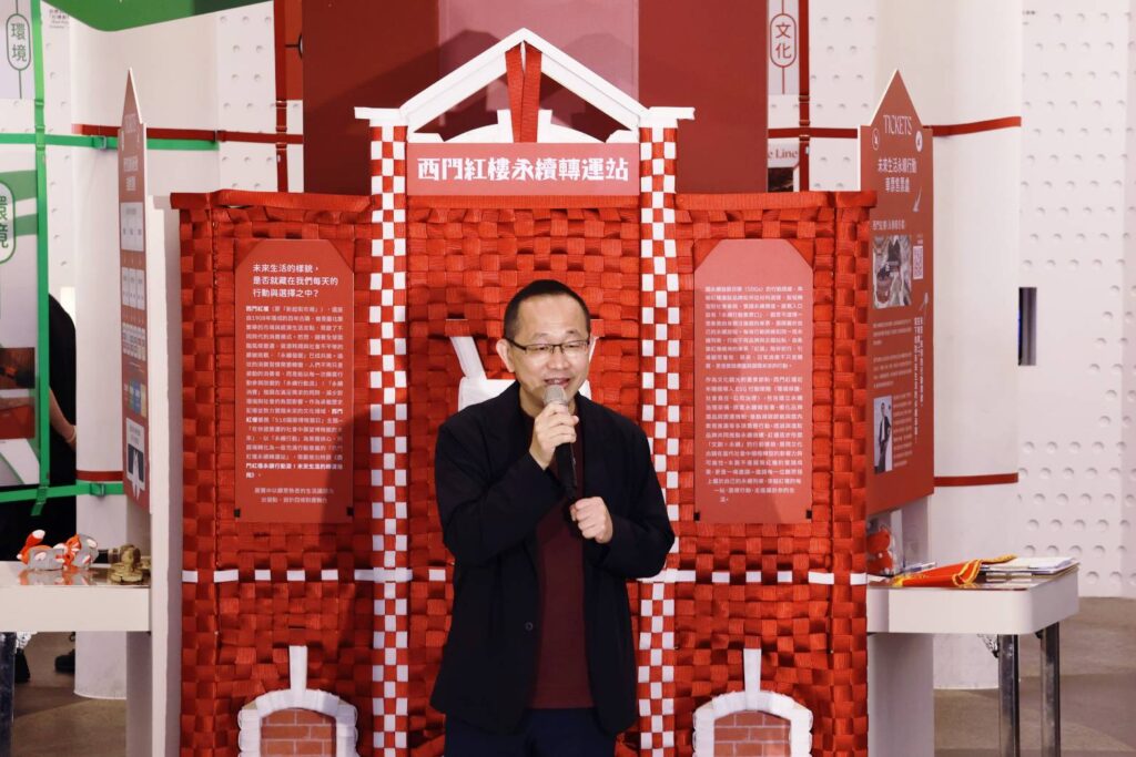 ▲台北市文化基金會副執行長黃文彥致詞時表達對活動的支持與期待。（記者 辛澎祥/攝）