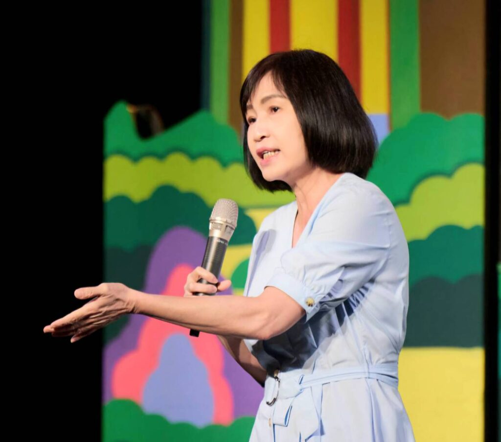 ▲傳藝中心主任陳悅宜致詞表達對兒童布袋戲的諸多期待。(圖/傳藝中心 提供)