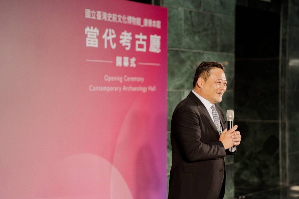 ▲史前館館長蔡政良致詞時表達對此展的高度重視與正面意義。（圖/史前館 提供）