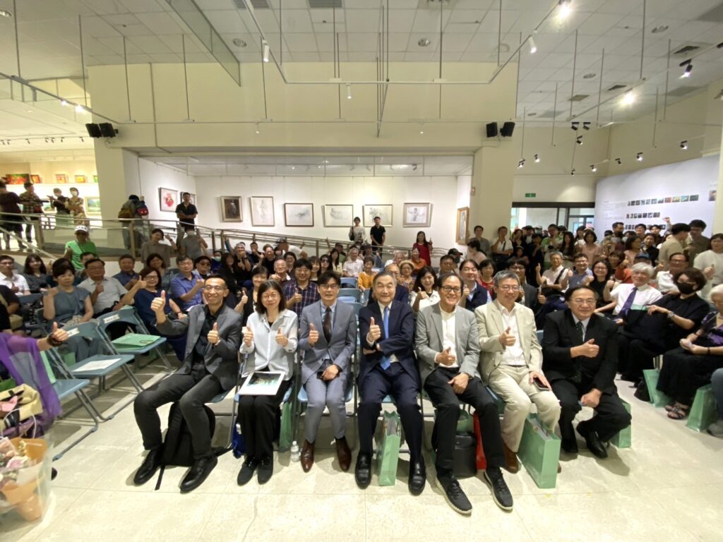 臺中市副市長黃國榮、文化局副局長曾能汀、國美館館長陳貺怡、國父紀念館館長王蘭生、台灣美術院院長蘇憲法、國立臺中教育大學校長郭伯臣等貴賓，出席林欽賢繪畫創作展