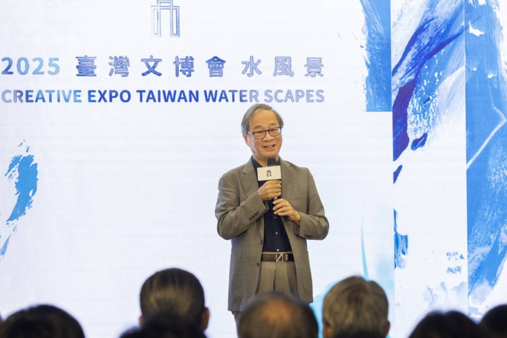 ▲文化部長李遠致詞時表達對臺灣文博會的高度重視與呈現臺灣文化的正面意義。（記者 辛澎祥/攝）