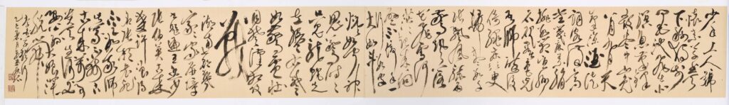 ▲施春茂老師的書藝作品「李白-草書歌行」，令人在直觀中對他的筆觸勾勒書體格外感動。（圖/施春茂 提供）