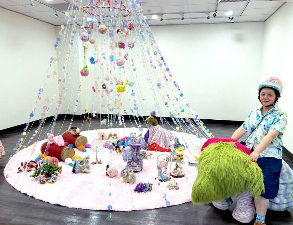 ▲陳穎蓁展出玩具怪獸備受注目。(圖/新北市文化局 提供)