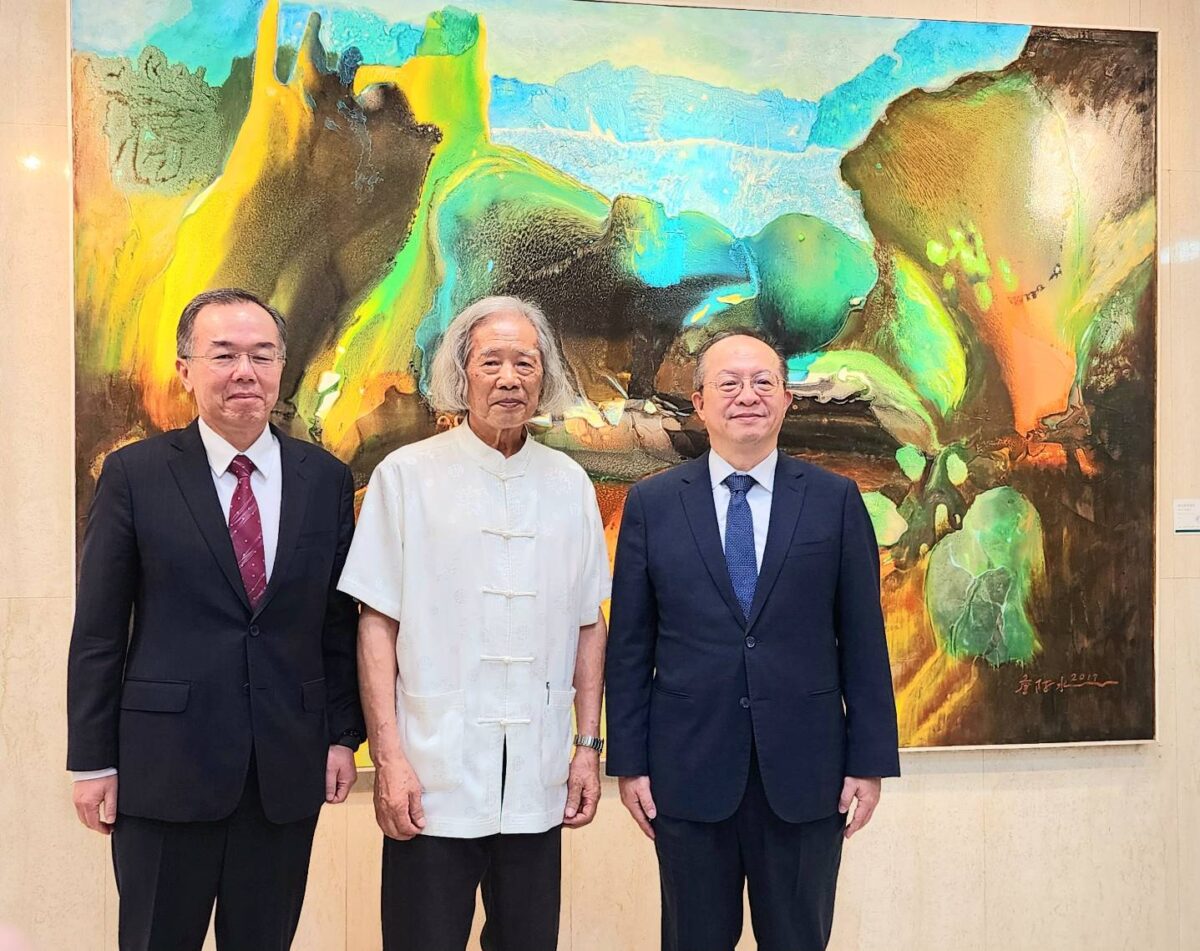 波光繪心  抽象之美  見證詹阿水抽象畫無限延伸真情  具體實踐藝術生命豐沛質感