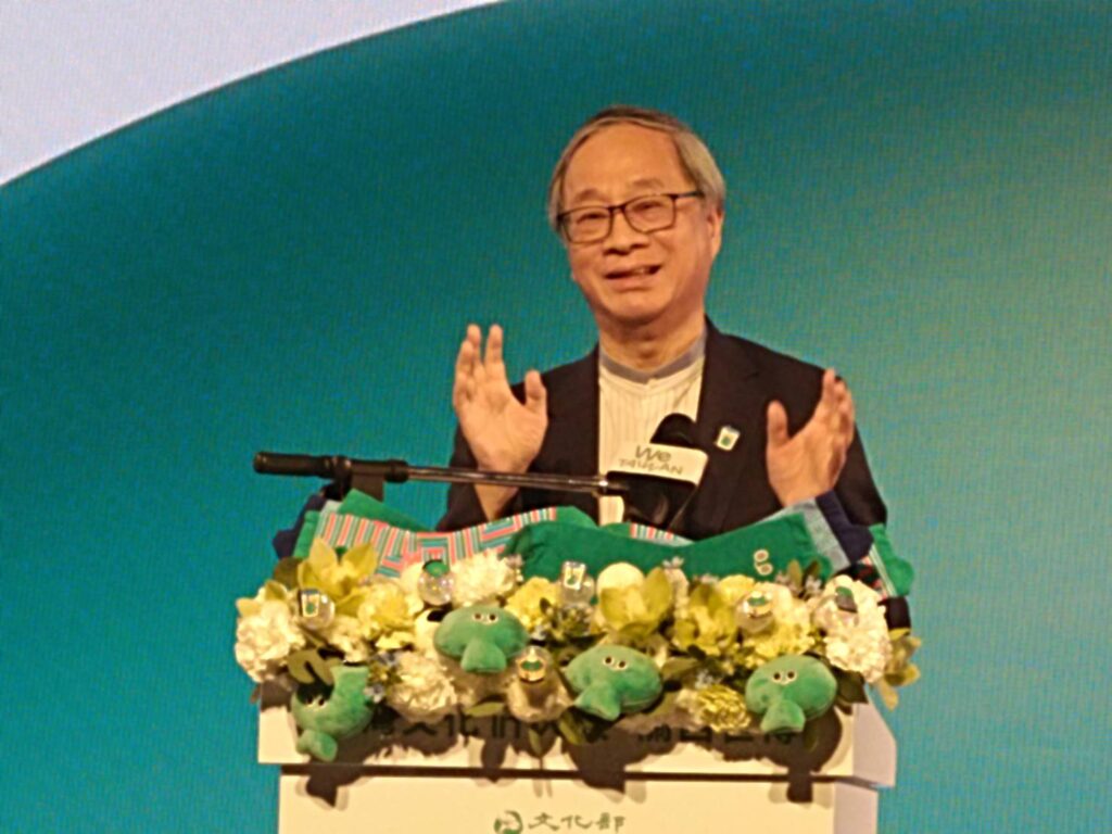 ▲文化部長李遠致詞時表示，將臺灣文化精神藉由多元傳達，將使這次的臺日活動合作更有意義。（記者 辛澎祥/攝）