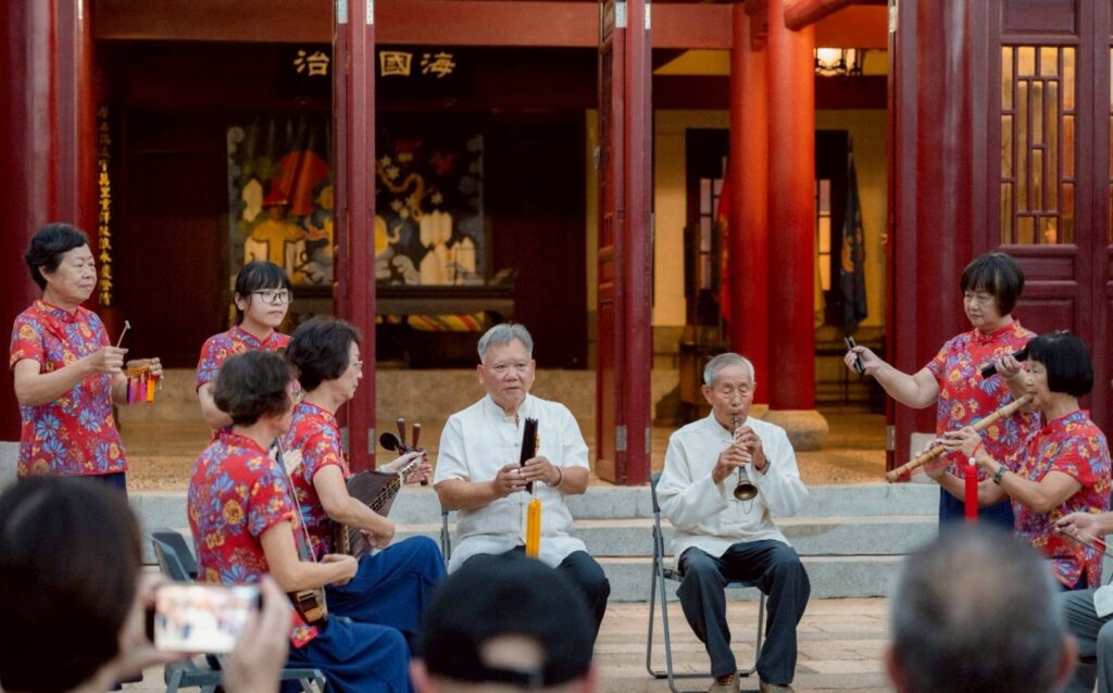 ▲傳統戲曲的演出為落成大典增添文化氣息。（圖/金門文化局 提供）
