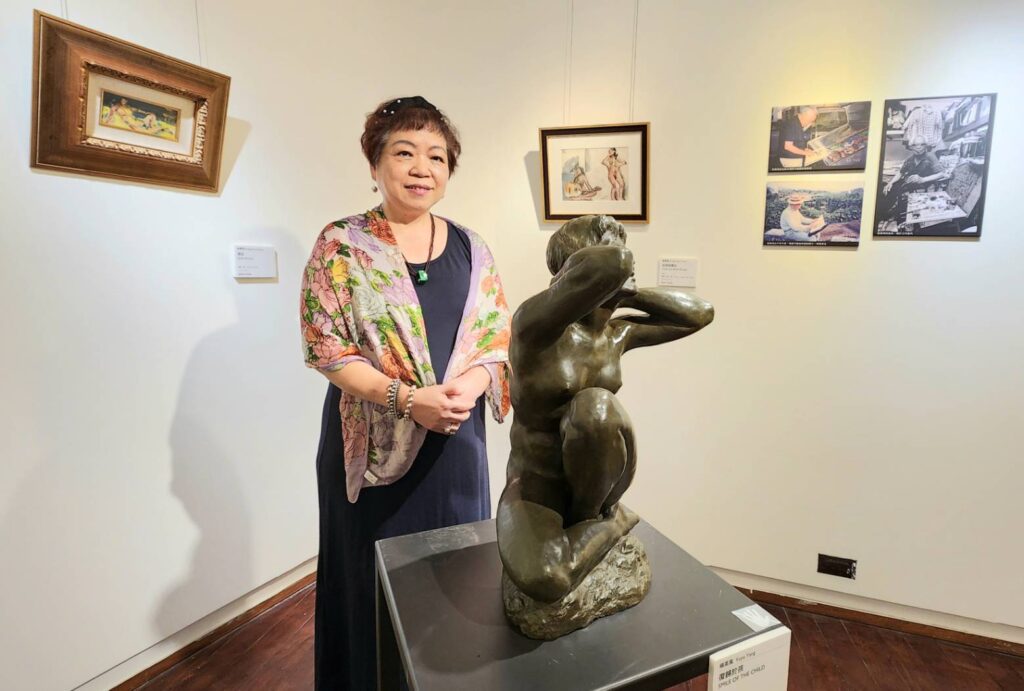 ▲楊英風美術館館長王維妮，邀請四位前輩藝術家的二代策畫這檔別開生面的特展，呈現藝術大師以女體創作的思潮與美感。（記者 辛澎祥/攝）