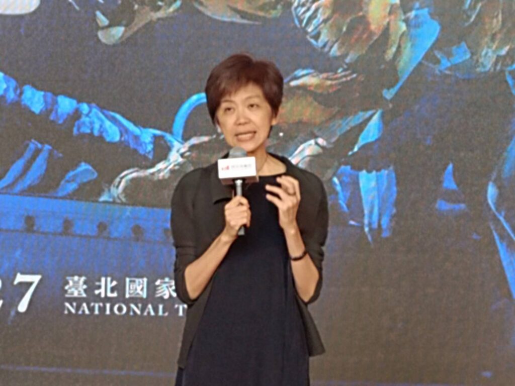 ▲兩廳院總監劉怡汝致詞時表達對此知名劇種來台登場，是臺灣民眾的福氣。（記者 辛澎祥/攝）