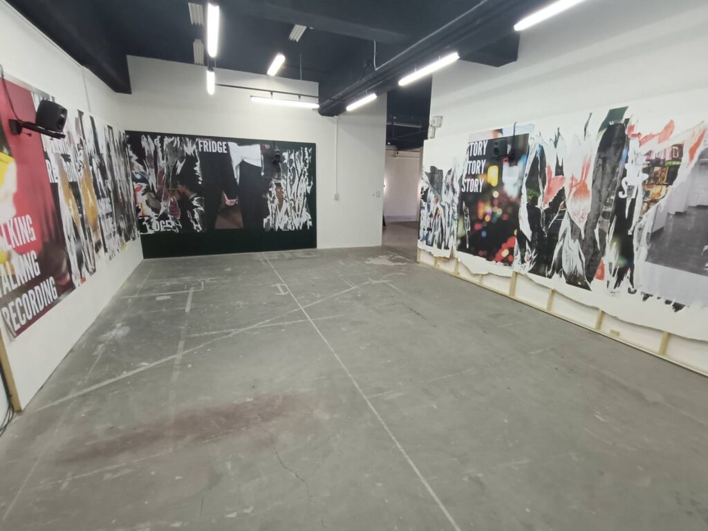 ▲現場展出之部份作品。（記者 辛澎祥/攝）