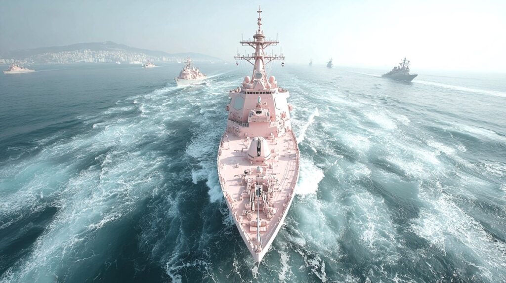 ▲郭佩奇，粉紅軍艦 II：沉沒世界。(圖/國美館提供)