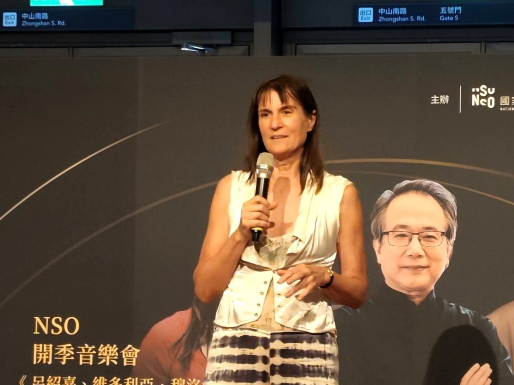 俄羅斯小提琴名家維多利亞‧穆洛娃（Viktoria Mullova）來臺演出，是9月的音樂盛事。（記者 陳安婷/攝）