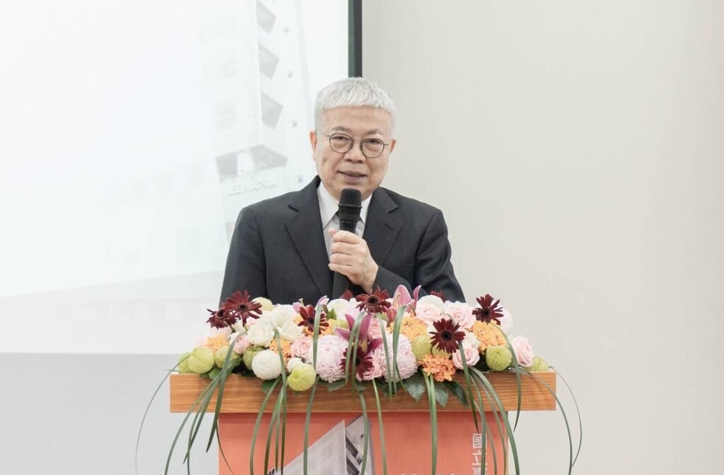 ▲北科大校長王錫福致詞時說明隆玉科技大樓未來的功能與扮演的角色正面意義。（圖/北科大 提供）