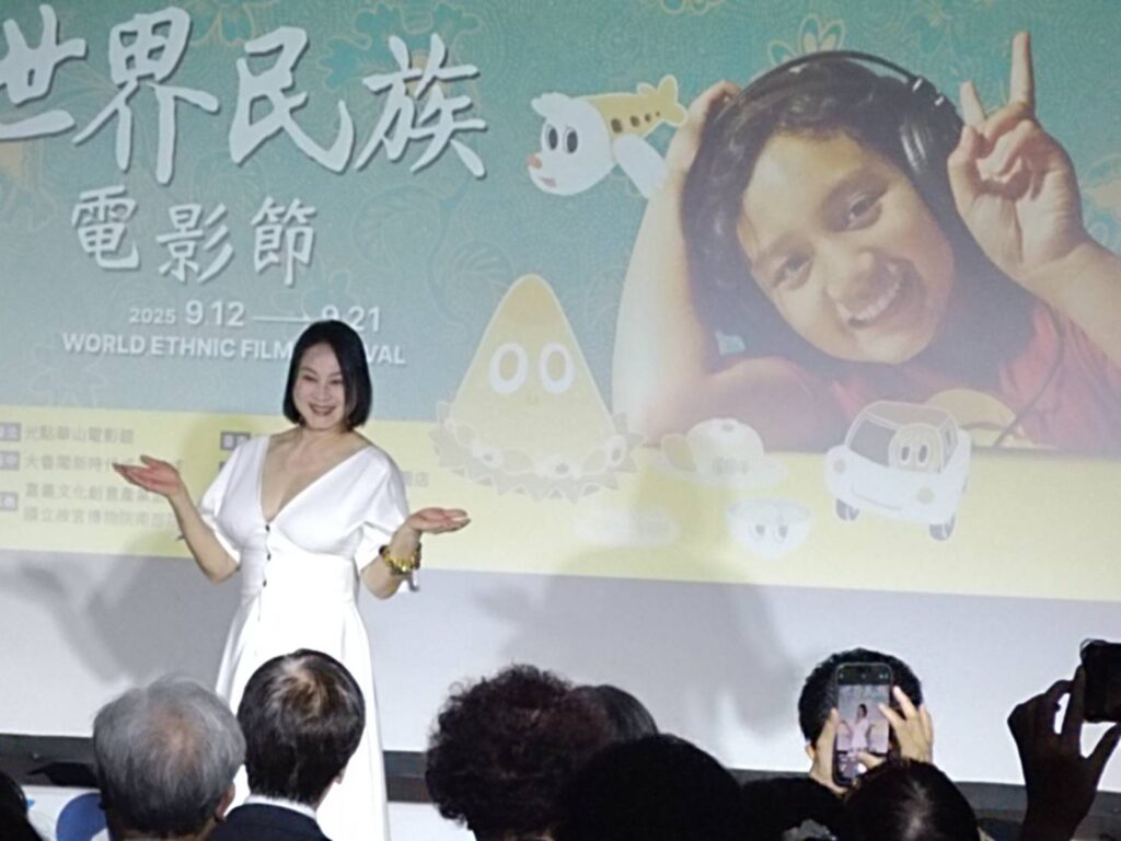 ▲金馬獎影后陸小芬特別擔任電影宣傳大使，對活動給予正面的支持。（記者 辛澎祥/攝）