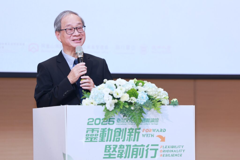 ▲文化部長李遠致詞時表達對臺灣文化遺產的重視，歷經天災後的文資保存更顯珍貴與特有價值。（記者 辛澎祥/攝）