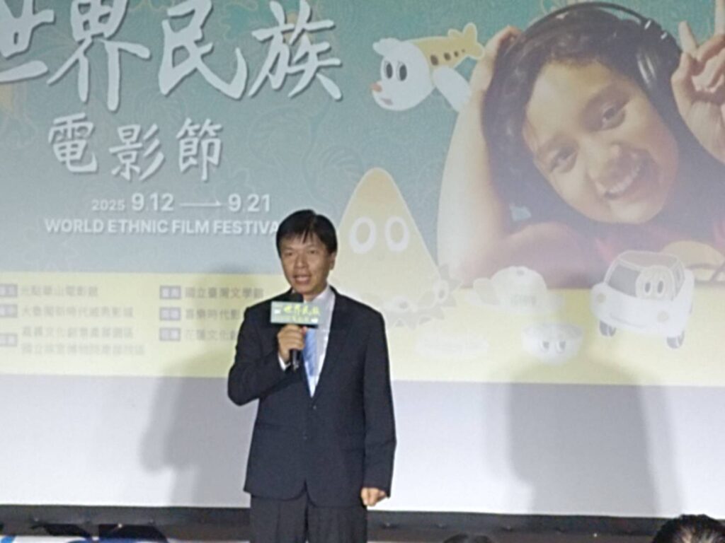 ▲文化部主任秘書林宏義致詞時表達對活動所呈現的正面意義之肯定。（記者 辛澎祥/攝）