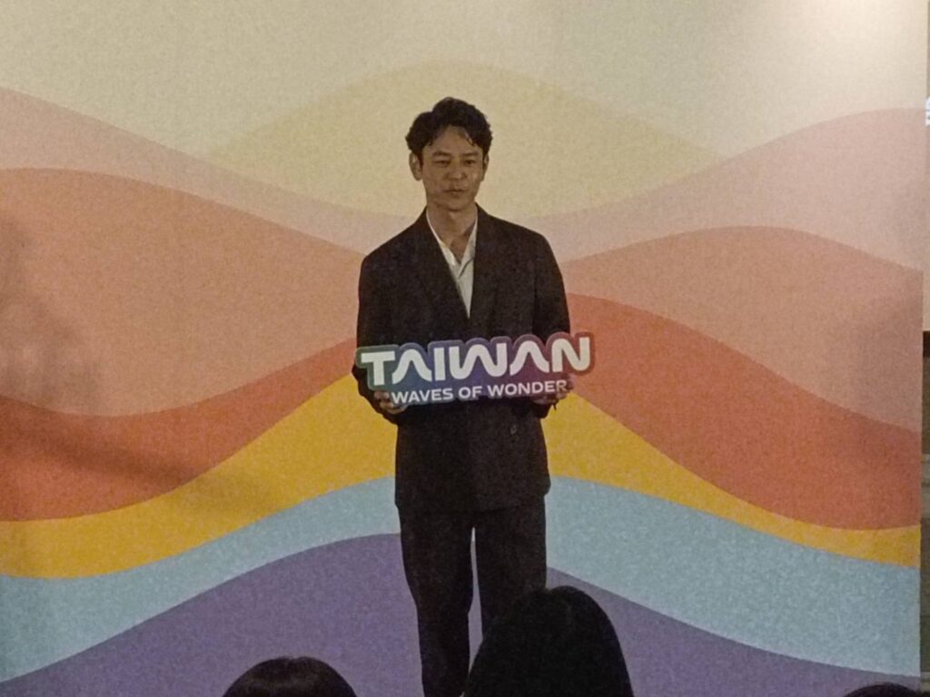 ▲妻夫木聰的超高人氣讓臺日的旅遊活動更加熱絡。（記者 辛澎祥/攝）