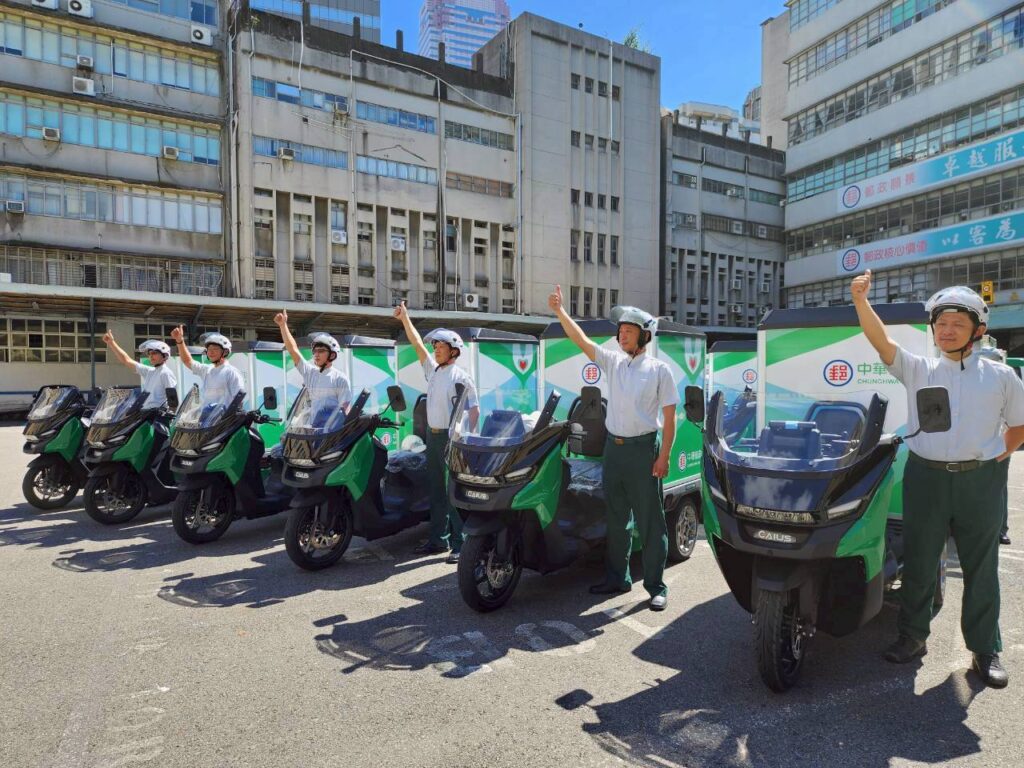 ▲中華郵政電動三輪機車正式啟用。(圖/中華郵政 提供)