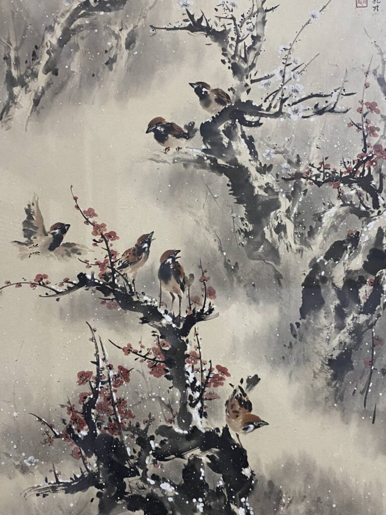▲水墨畫家唐龍才南投開展,呈現他多元豐沛的創作面貌。(圖/南投文化局 提供)