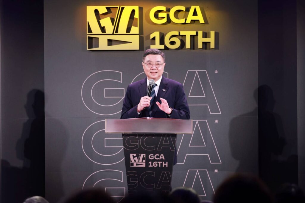 ▲行政院長卓榮態支持文化活動,特別出席金漫獎頒獎典禮。(圖/文化部 提供)