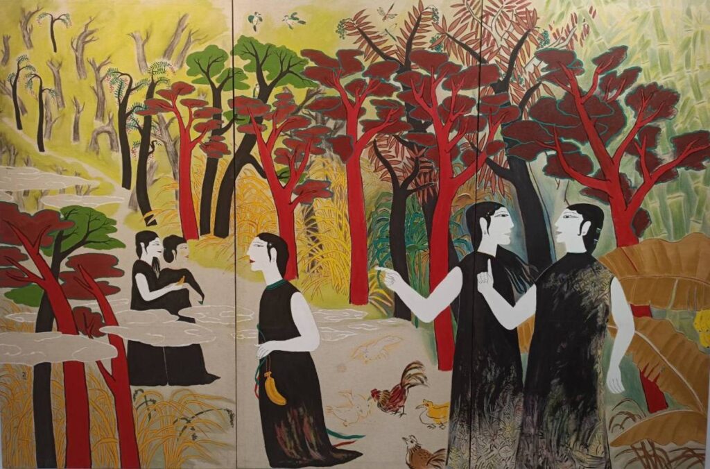 ▲ 藝博會參展作品的當代性仍蔚為風潮。(記者 辛澎祥/攝)
