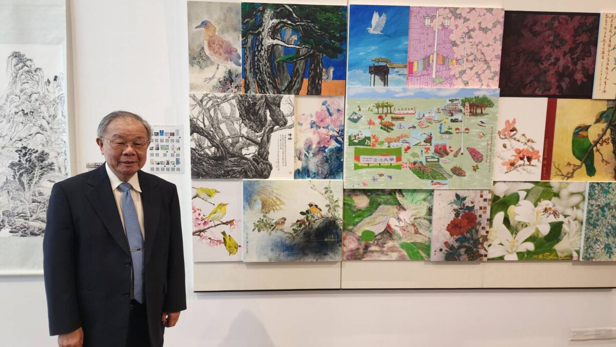 筆韻淡江  e畫萬象  淡江大學創校75週年書畫大展開幕  呈現傳統筆墨與e筆創作新境  AI智慧發展邁向新趨勢