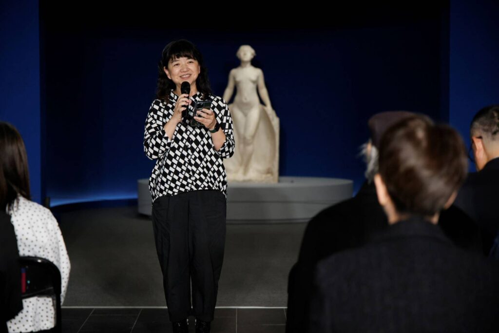 ▲文化部次長李靜慧致詞時表達對國寶「甘露水」的進駐國美館專屬常設展廳，感到肯定與期待。（圖/國美館 提供）