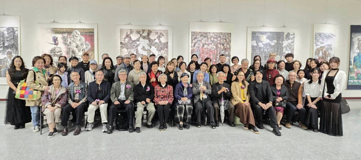 泰然自若  舞動風情  臺灣水墨人物畫家聯展  畫境傳遞豐沛有情的生命故事  黃中泰以平常心觀世界  展現快意自在