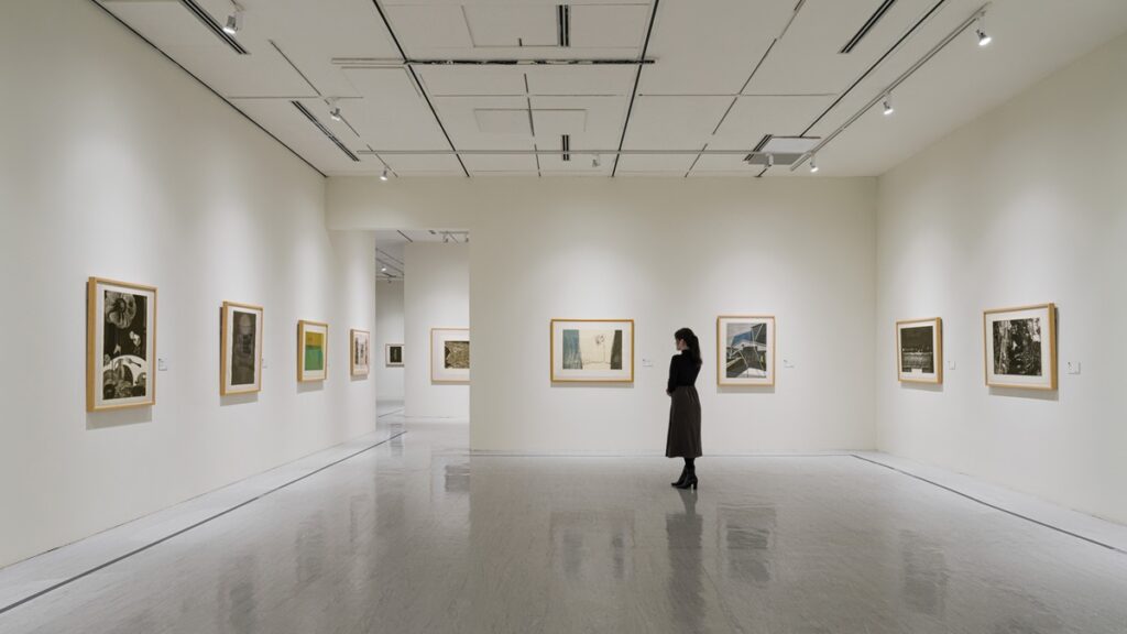 全球歷史最悠久的國際版畫展之一「中華民國國際版畫雙年展」進行全球徵件。圖為21屆展覽。(圖/國美館提供)