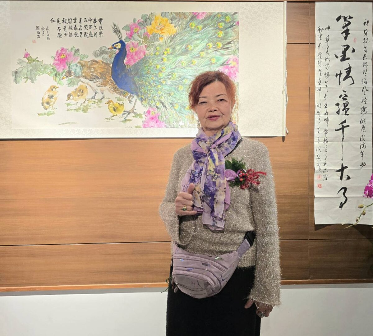 臨風溢露  融會古今  梁瑞琴桃園個展  以孔雀家族創作展現書畫真情生命力