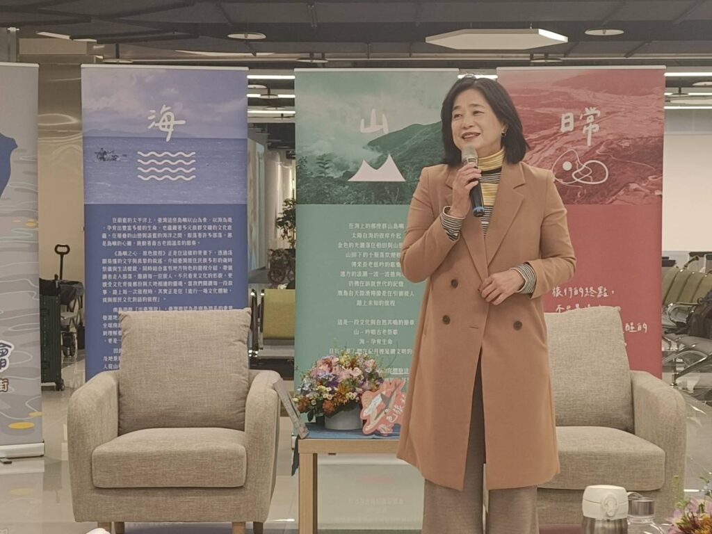 ▲陳玉秀署長說明觀光署目前所推動部絡觀光旅遊的政策。(記者 辛澎祥/攝)