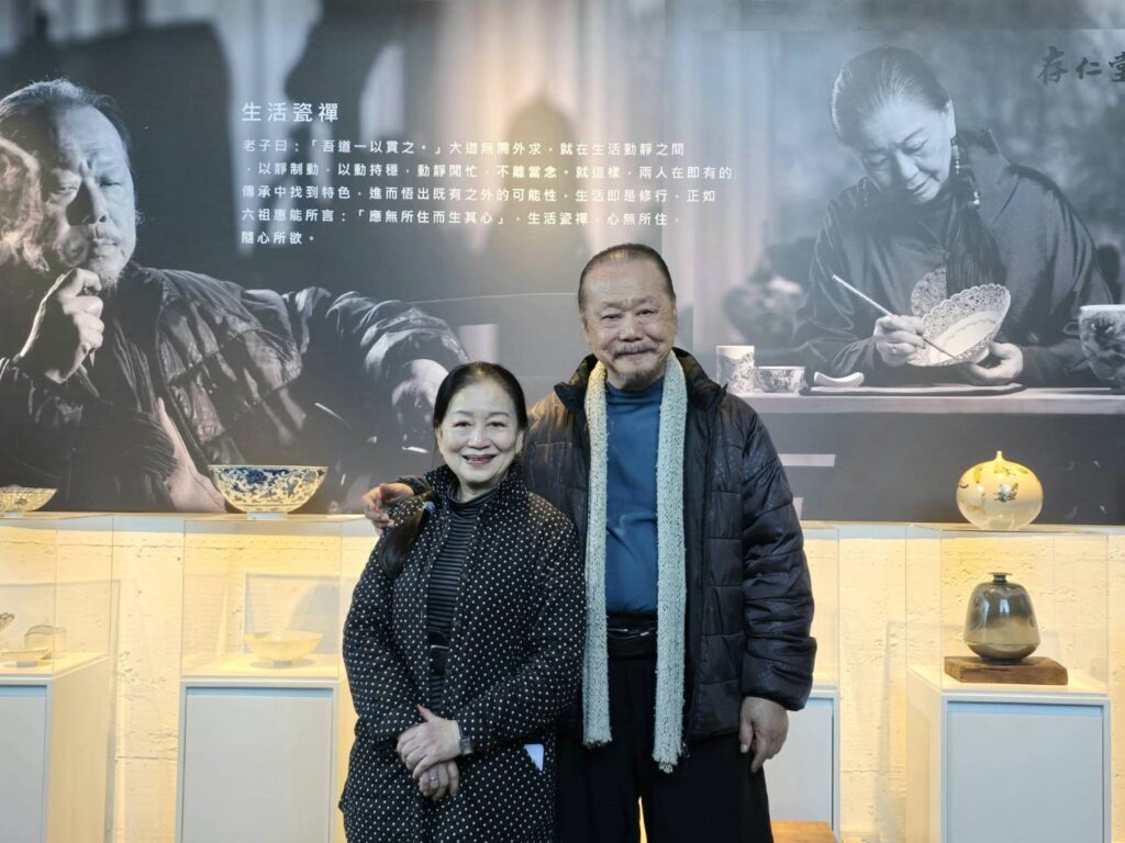 ▲李存仁與汪弘玉的陶藝創作備受關注。(記者 詹佳綺/攝)