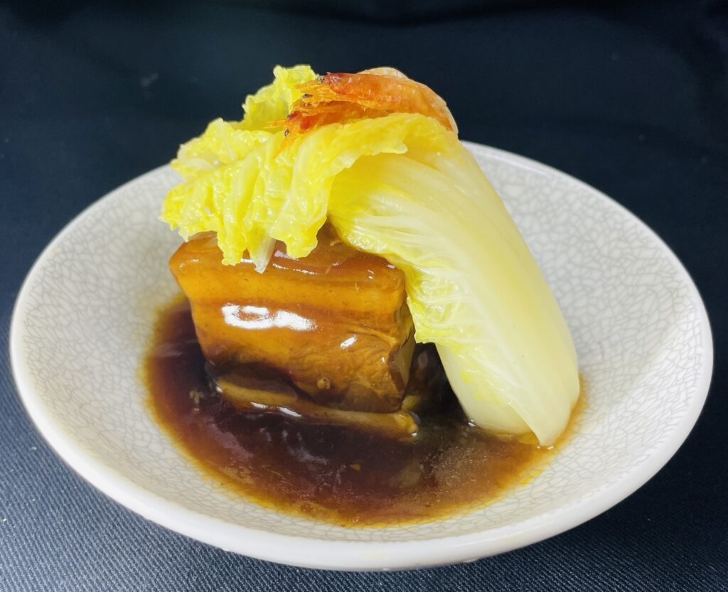 蘭博x全日餐廳的意象菜色：XO醬櫻蝦娃娃菜，仿若藝術品。（圖/文化局提供）